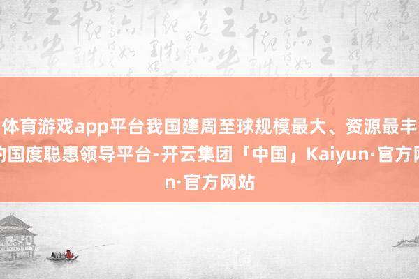 体育游戏app平台我国建周至球规模最大、资源最丰富的国度聪惠领导平台-开云集团「中国」Kaiyun·官方网站