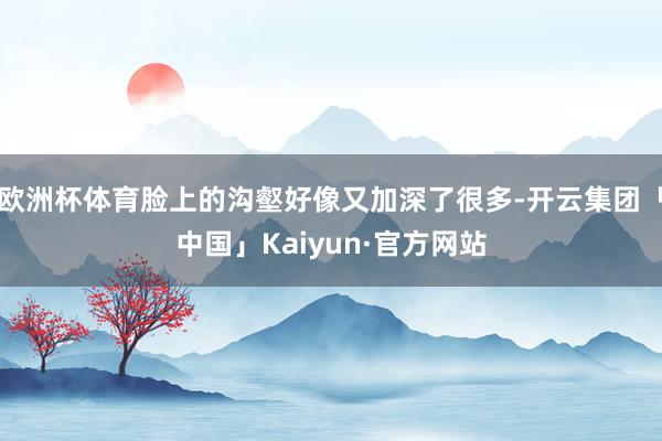 欧洲杯体育脸上的沟壑好像又加深了很多-开云集团「中国」Kaiyun·官方网站